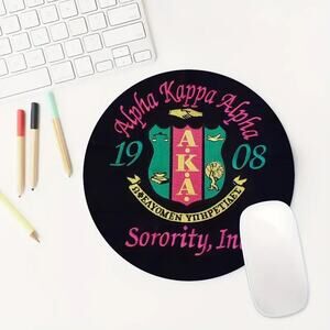 AKA Alpha Kappa Alpha Mouse Pad Black, Pink & Green